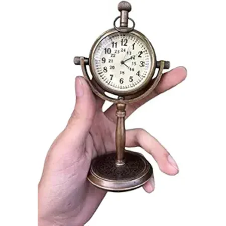 Personalized Desk Clock Engraved Antique Office Desk Clock | 30th Wedding Brass Clock | Desk clocked | Gift for Him