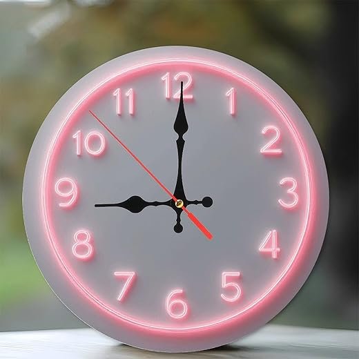 Best Pink Neon Wall Clocks
