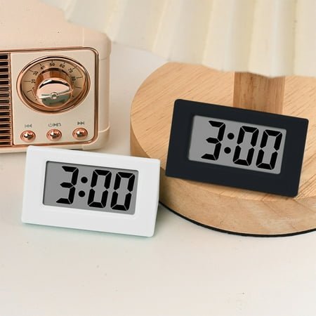 PRETXORVE Alarm Clock Modern Home Desk Digital Clock Snooze Alarm Clock Children Adult Home Decoration Suitable for Bedroom Bedside Desk