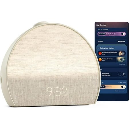 Restore 3 Sunrise Alarm Clock, Sound Machine, Smart Light (Putty) - White Noise, Screen-Free Sleep Routine