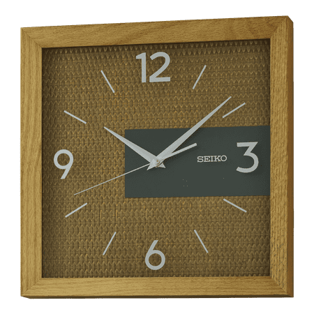 Seiko Palm Springs Wall Clock, Brown