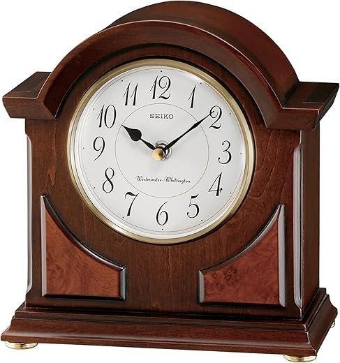 SEIKO Sayo Mantel Clock , Brown