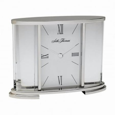 Seth Thomas TBK005050 Black Piano Table Clock