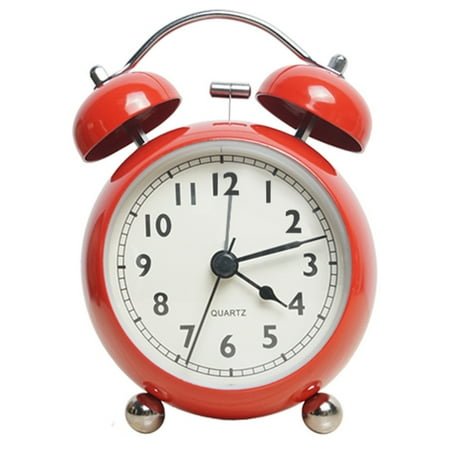 Splihome Twin Bell Alarm Clock, Super Extra Loudest Ringing for Adults, Heavy Sleepers, Teenagers, Alarm Clocks for Bedrooms, Battery Operated Retro Vintage Old School Classic