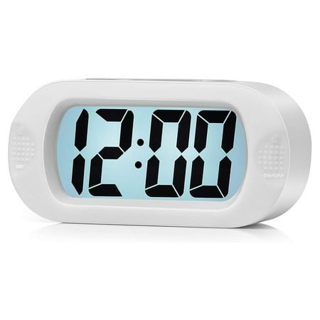 SUNFEX Digital Alarm Clock Large Night Light Silicone Travel Usb Cable With Snooze 12 Hours /24 Hours Bedroom Kitchen