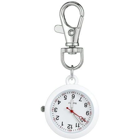 ToyKAKA Decorative Hanging Pocket Watch, Simple Metal Wall Clock with Hook for Home and Office