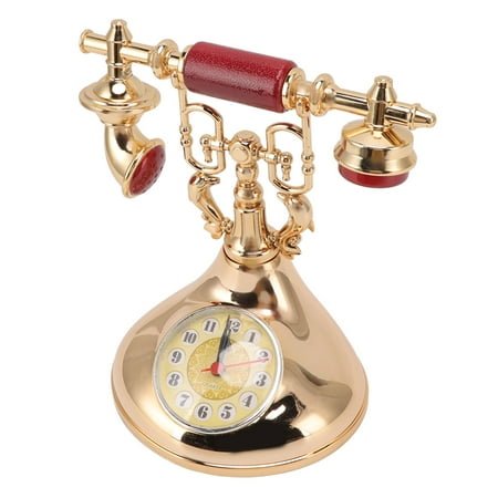 Unique Retro Alarm Clock, Elegant Telephone Shape, Digital Face, Ideal For Home Decor Accurate Timekeeping