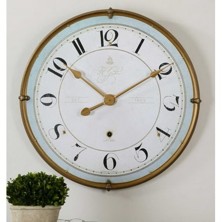 Uttermost 06091 Torriana Antique French Country 32 Round Old World Large Wall Clock -