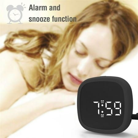 VBODN Alarm Clocks for Bedrooms,Digital Alarm Clock Clearance,Smart Alarm Clocks,Digital Alarm Clock LED Display Pocket Voice-activated Clock Desk Clock,for Bedside Home and Decorative Use