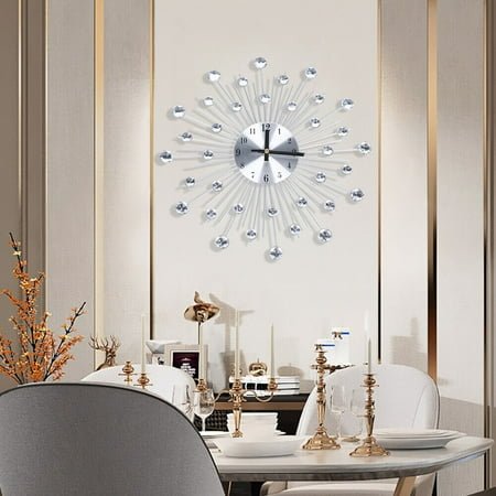 Wall Clock, Modern Wall Clock Battery Operated, Large Wall Clocks for Living Room Decor for Hotels, Offices, Living Rooms, Bedrooms