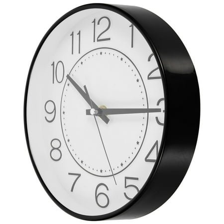WHAMVOX Wall-mounted Plastic Glass Clock Living Room Hanging Clock Home Clock Ornament