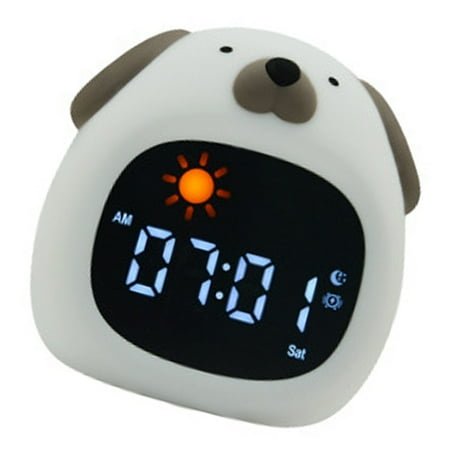 WINDLAND Child Friendly Cartoon Alarm Clock Combining Night Lamp Functionality 1800mAh