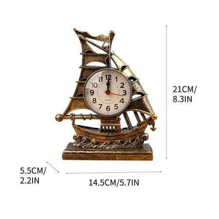 WNFJR Battery Alarm Clock, Vintage Retro Alarm Clock with Night Light，Hangable, Super Silent, Non Ticking Analog Small Table Clock for Bedroom, Bedside, Desk, Shelf