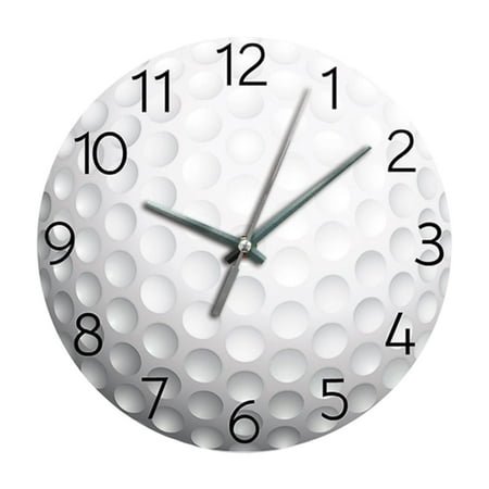 yotijay Basketball Wall Clock Modern Home Decor Decorative for School Bedroom Office White 12 Inch