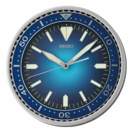 12 Seiko Heritage Brilliant Blue Watch Face Dial Wall Clock