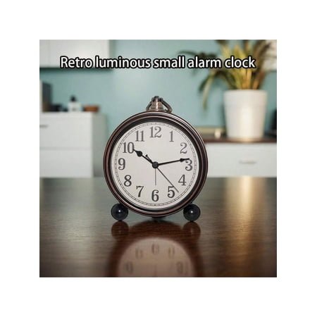 1PC European Vintage Iron Art Alarm Clock American Creative Electronic Clock Home Simple Personalized Silent Watch Home Decor Room Decor Birthday Graduation Digital Clock Bedroom Decor