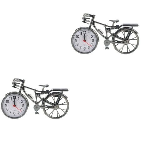 2 Count Radio Alarm Clock Small Desk Clock Clock Decoration Table Clock