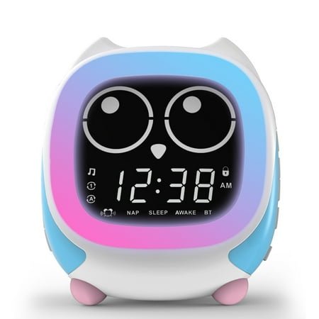 Addo Kids Alarm Clock,Sunrise/Sunset Simulation Bedside Lamp, Grow Children's Clock Trainer,White Noise Sleep Sounds Wake Up Clock Owl iTOMA CKS912