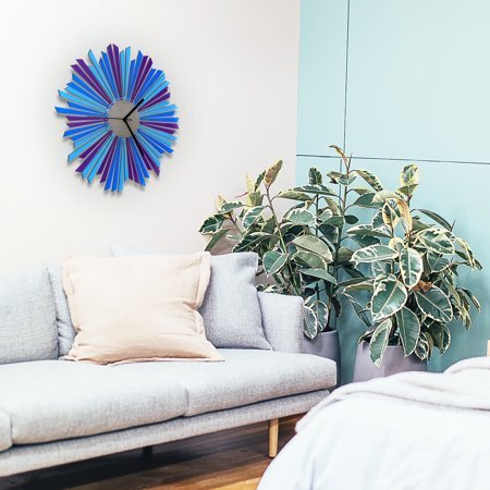 Ardeola - The Moon - 23.5 In Analog Boho Bohemian Sunburst Wall Clock