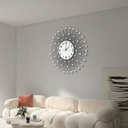 Beautiful Appearance Round Black White wall clock for Living Rooms, Bedrooms and Sitting Rooms