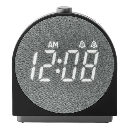 Better Homes & Gardens Super-Fast Charging Digital Alarm Clock with Fabric Display