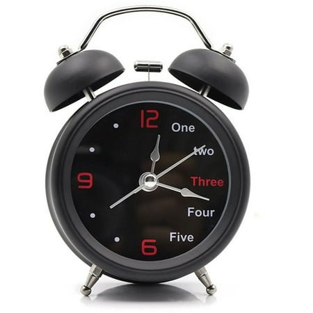 BRIGHTFUFU Analog Clock Metal Retro Design 1Set 3Inch