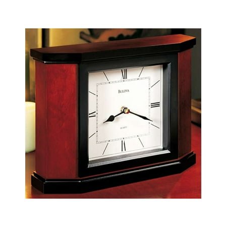 Bulova B1881 Holyoke Clock, Cherry Brown