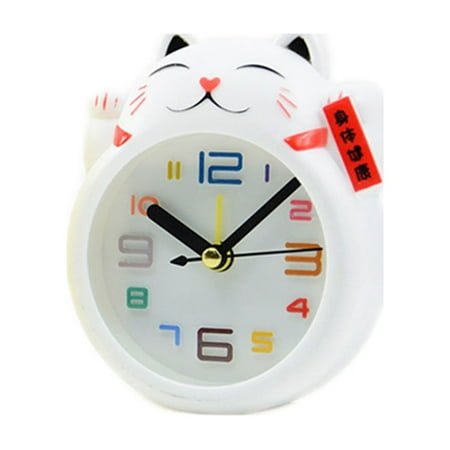 Clock Alarm Toddler Nursery Desk Animal Decorative Childrens Clocks Table Bedside Bedroom Up Wake Silent Kids Loud