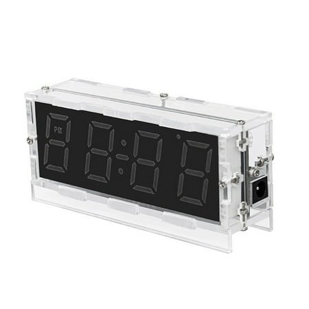 Colorful RGB DIY Digital Clock Kit Display Temperature Alarm Soldering Project Learnin y4060