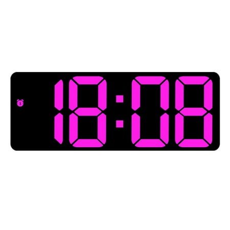 Colorful Voice-Controlled Electronic Clock: Large Display for Easy Time