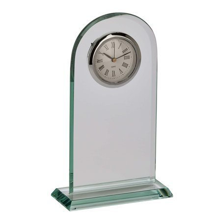 Contemporary Home Living 8 Arched Shape Glass Clock