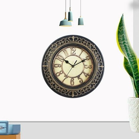 COSMOBETTY wall clock silent Round Wall Clock PVC Timekeeping Interior Designers Bars 1Pcs