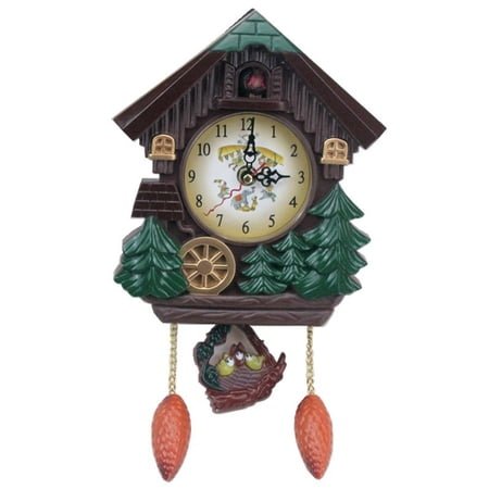 Cottage Styles Wall Mount Cuckoo Pendulum Clock for Living Room or Studio Gift