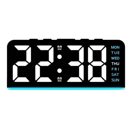 CoudarTitie LED Digital Alarm Clock with Night Light, Electronic Utility, Simple and Easy to Blue Light