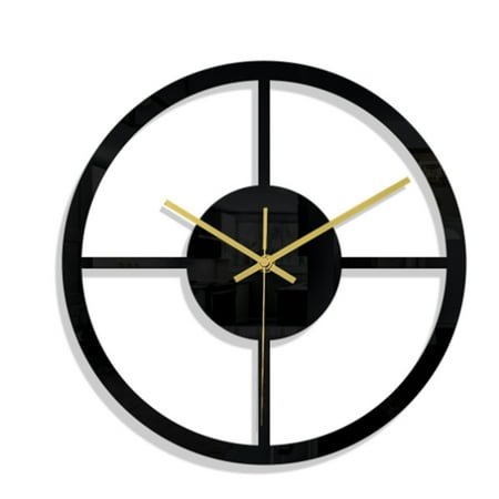 Creative Metal Wall Clock Nordic Hollow Wall Clocks Home Decora