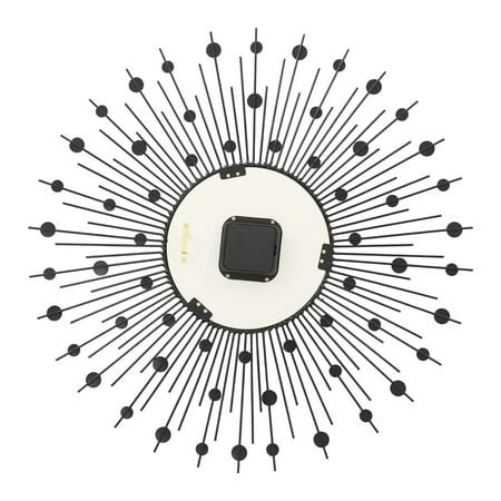 DENEST Modern 60cm Luxury Circular Wall Clock with Elegant Metal Design