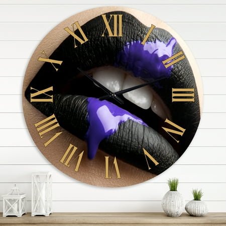 Designart 1 in Modern,Contemporary Wall Clock