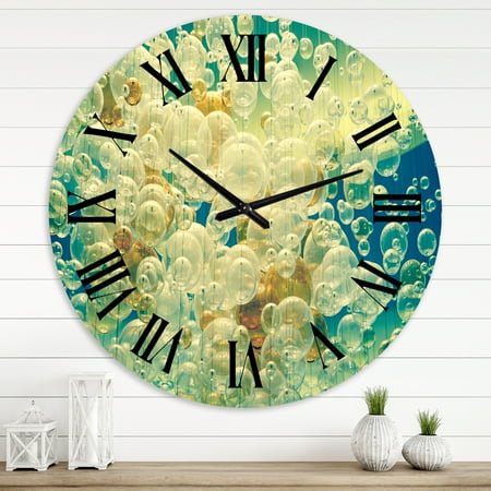 Designart 1 in Modern,Contemporary Wall Clock