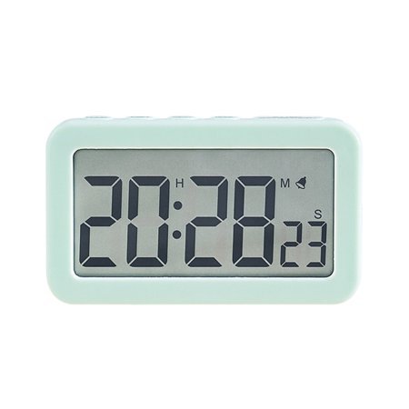 Digital Alarm Clock with Backlight,Snooze Function,Calendar Green Desktop Clock for Home,Office,Bedside (2.36W x 6.3H)