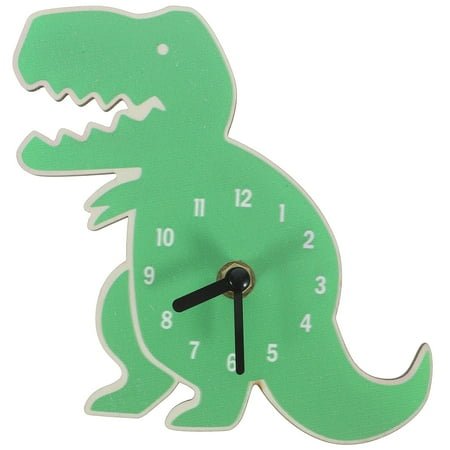 Eease Dinosaur Shaped Wall Clock Mute Clock Living Room Decorative Wall Clock Wall Hanging Decor