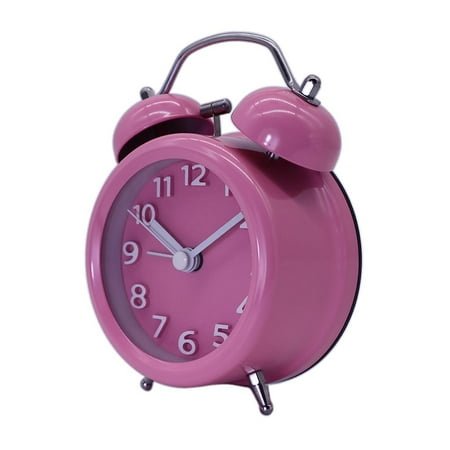 EHJRE Alarm Clock with Backlight Travel Clock Pink