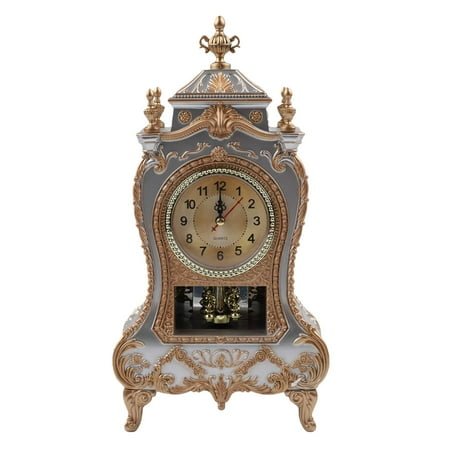 Elegant Antique Design Clock Antique Style Clock Antique Style Clock 33x16.6x8.6cm 12x6.5x3.4 Inches Musical Decorative Clock