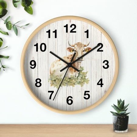 Farmhouse Wall Clock 10-inch Cottagecore Charm Home Decor Aesthetic Gift