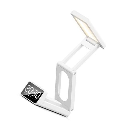 Folding Carryable Alarm Clock With Nightlight Soundless Easy Use For Travel Home Bedroom