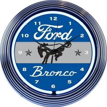 FORD BRONCO NEON CLOCK – 8FRDBR