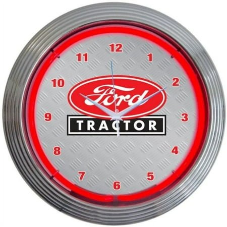 FORD TRACTOR NEON CLOCK – 8FTRCT