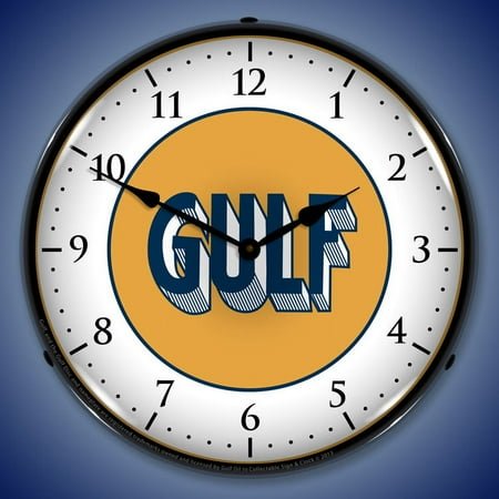 Gulf 1920 Wall Clock, Lighted