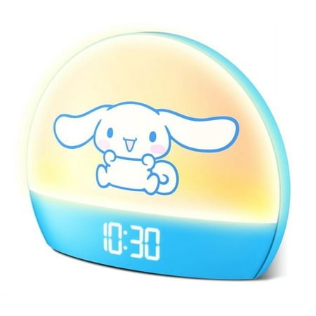 Hello Kitty Sunrise Alarm Clock - Multicolor Lights, USB Charging, LED Display, and Snooze Function
