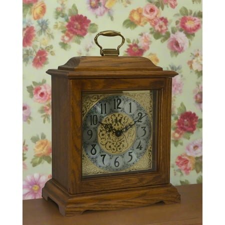Hermle Chiming Wooden Quartz Mantle Clock - 13 - Dark Oak