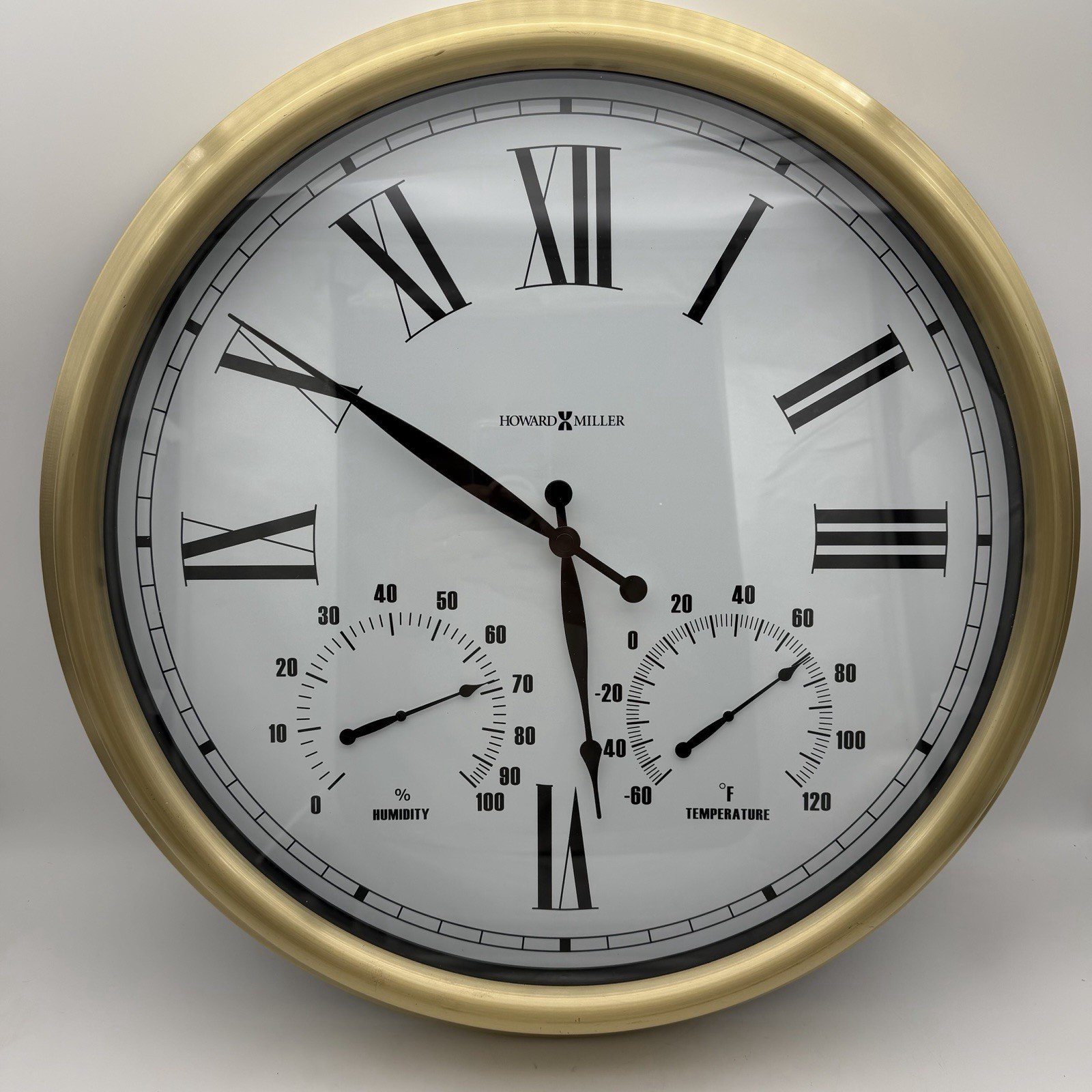 Howard Miller Gold 24” 625-286 Patio Weather Station Clock